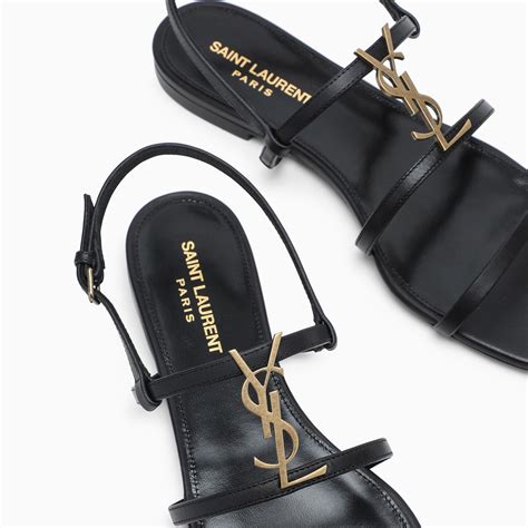 ysl cassandra sandals flat.